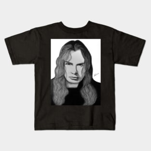 Dave Mustaine Fanart Kids T-Shirt